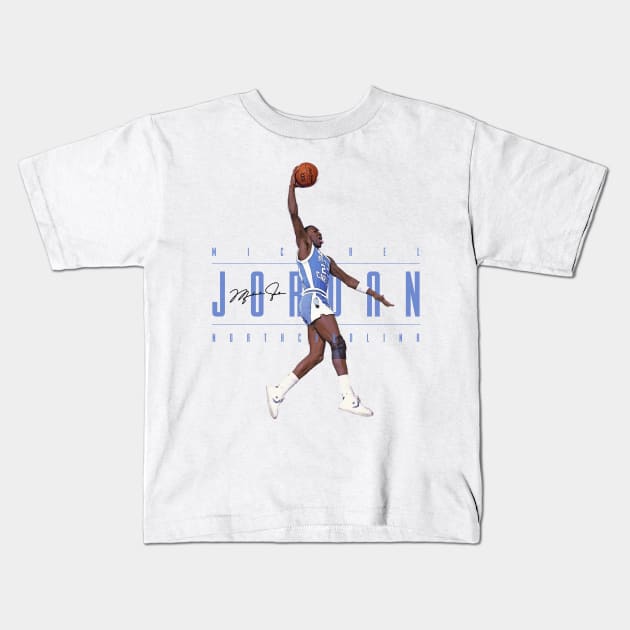 Michael Jordan Kids T-Shirt by Juantamad